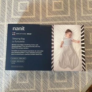 Nanit Breathing Wear Sleeping Bag 6-12 Months- Pebble Gray NWT